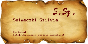 Selmeczki Szilvia névjegykártya